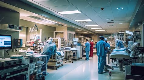 Imagen de un hospital o sala de urgencias