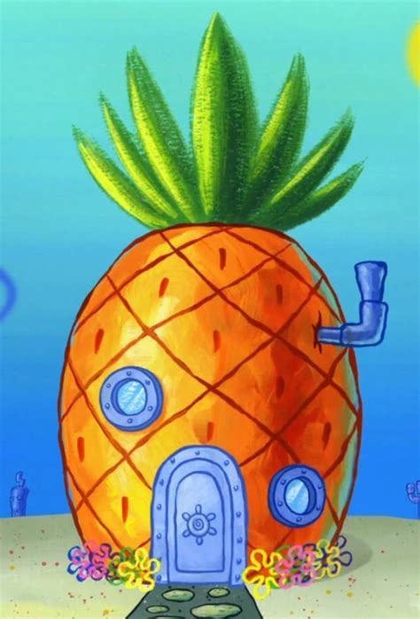 Bob Esponja y su casa de piña en Fondo de Bikini