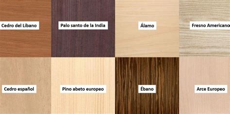 Comparativa de colores obtenidos mediante la tinción con nogalina en diferentes tipos de madera
