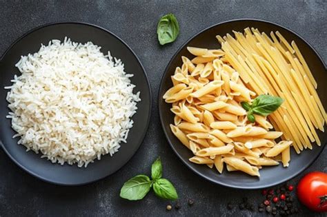 tabla comparativa de nutrientes: fideos de arroz vs pasta regular