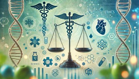 Ilustración conceptual de la bioética aplicada a la discapacidad intelectual, mostrando un puente entre la ciencia y la ética.