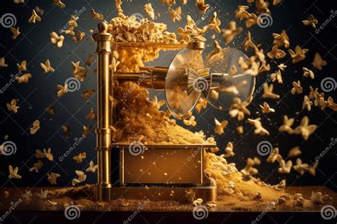 Figura 4: Palomitas de maíz saliendo de la máquina.