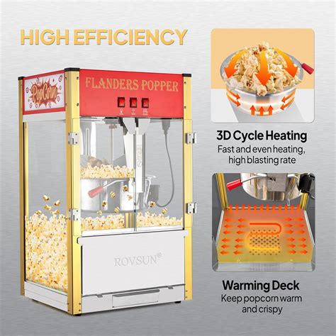 Ilustración de limpieza del hervidor de la máquina de palomitas.