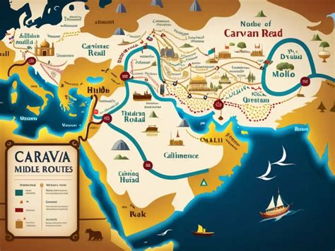 Mapa histórico mostrando las rutas de dispersión de la coliflor desde Oriente Medio hasta Europa.