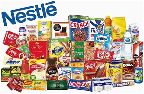 Infografía que muestra la diversidad de productos Nestlé y su adecuación para diferentes edades y necesidades nutricionales.