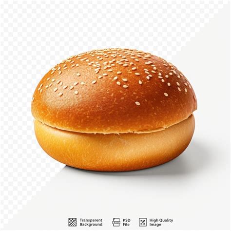 Imagen de un panecillo de hamburguesa con semillas de sésamo