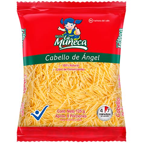 Esquema mostrando la finura del cabello de ángel comparado con otros tipos de pasta como espaguetis y vermicelli