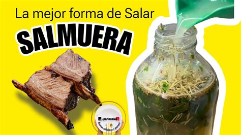 Gráfico con consejos visuales para preparar y usar salmuera