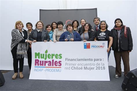 Esquema de capacitación y acompañamiento técnico que ofrece el programa INDAP-PRODEMU a las mujeres rurales.