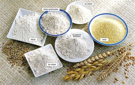 Infografía comparativa de diferentes tamaños de sacos de harina y sus usos