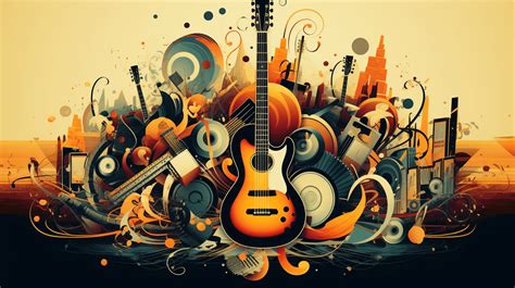 Infografía mostrando la fusión de géneros musicales en la obra de Julio Peña.