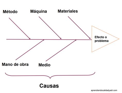 Ejemplo de Diagrama de Causa y Efecto aplicado a la sobrecarga en urgencias de un hospital