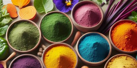 Esquema de los ingredientes básicos para preparar pintura comestible: yogur natural, colorantes vegetales y bases de almidón.