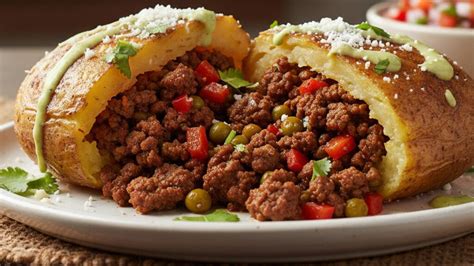 papas rellenas horneadas con carne molida