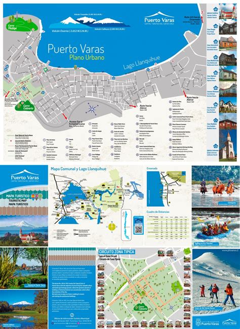 Mapa de Puerto Varas mostrando áreas de cobertura de entrega de Uber Eats