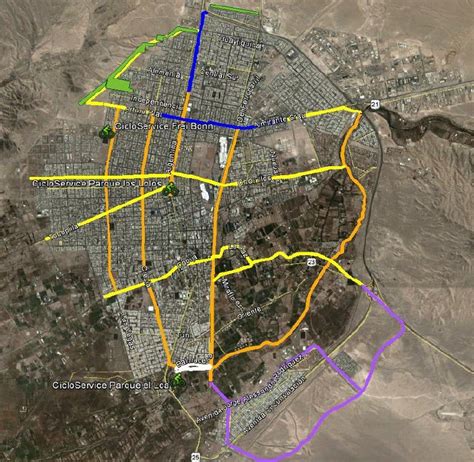 Mapa de ubicación del restaurante en Calama indicando cercanía a estaciones de transporte