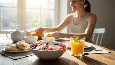Persona disfrutando de un desayuno equilibrado con café y un sándwich.