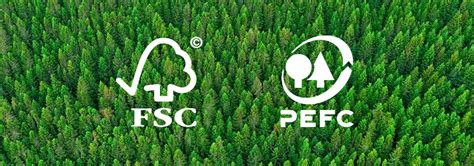 Íconos de certificaciones PEFC, FSC e ISEGA junto a un envase de alimentos