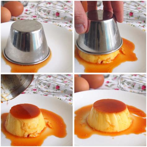 flanes de caramelo individuales listos para desmoldar