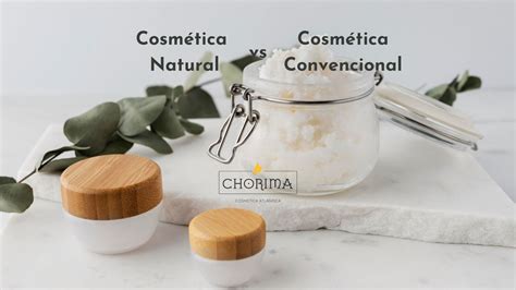 Esquema que muestra la diferencia entre cosmética convencional con químicos y cosmética natural basada en extractos botánicos