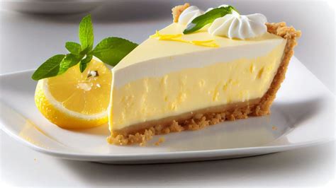 Fotografía profesional de una tarta de limón con merengue dorado sobre una mesa de madera