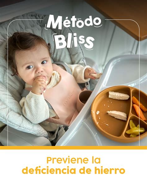 Esquema comparativo entre el método tradicional de purés y el método BLISS basado en la autonomía del bebé