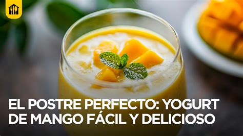 Infografía de ingredientes clave del yogur de mango