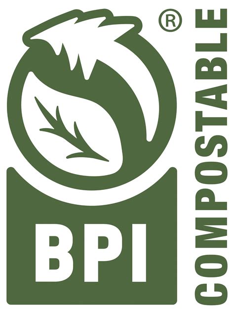 Sello de certificación BPI (Biodegradable Products Institute)