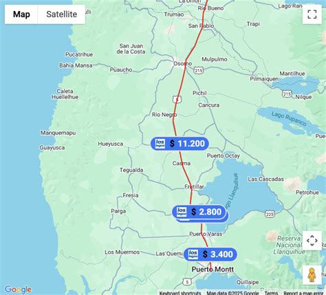 Infografía mostrando la ubicación estratégica del restaurante en la Ruta 5 Sur
