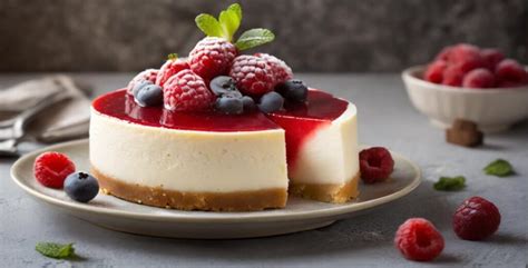 New York Cheesecake con cobertura de frutos rojos