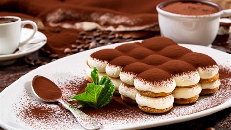 Tiramisú clásico con cacao