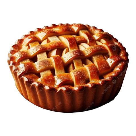 Imagen de un pie de manzana recién horneado con su característico enrejado dorado y crujiente.