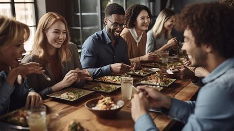 personas comiendo mochis en un ambiente moderno de cafetería