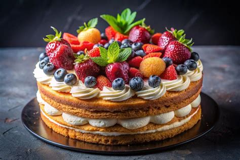 Ilustración de cómo montar un naked cake, mostrando las capas de bizcocho y crema.