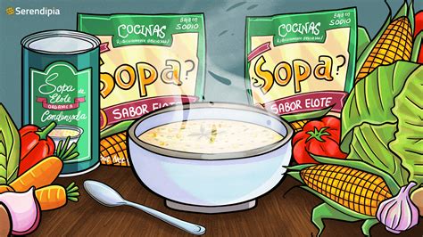 Gráfico comparativo del contenido de sodio en diferentes tipos de sopas enlatadas.