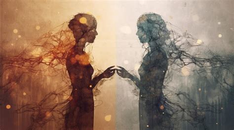 Ilustración representando la conexión entre dos personas a través de un árbol genealógico digital.