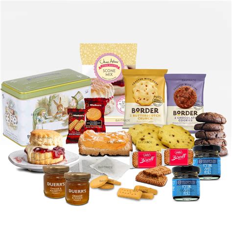 Selección de galletas y pasteles británicos para el té