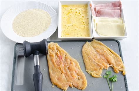 Esquema de cómo rellenar y cerrar una pechuga de pollo para evitar que el queso se salga