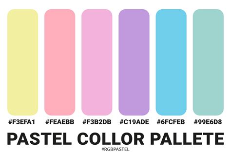 ejemplos de paletas de colores pastel