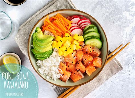 Imagen de un bol de Poké con ingredientes coloridos