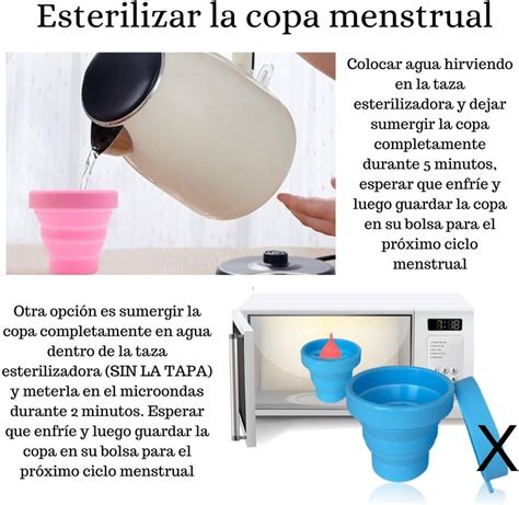 Foto de un vaso esterilizador plegable para copa menstrual