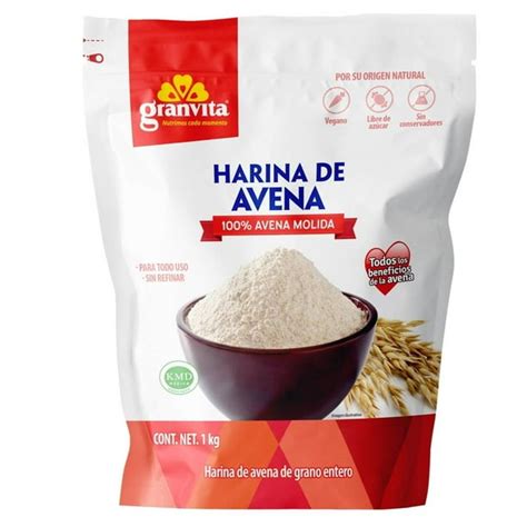 Esquema de los ingredientes principales: harina integral, avena, maicena y dulce de leche para el relleno.