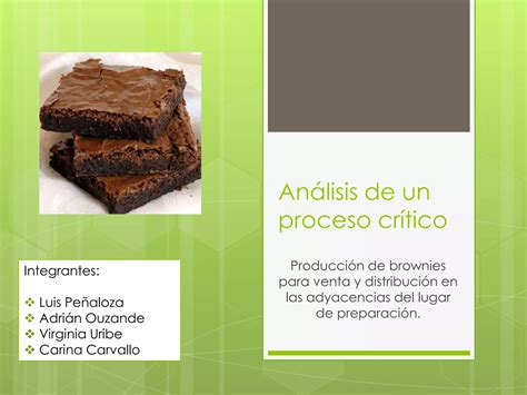 Infografía: Ciclo de preparación y venta de brownies para cafeterías (Horneado - Enfriado - Corte - Empaque - Congelación)
