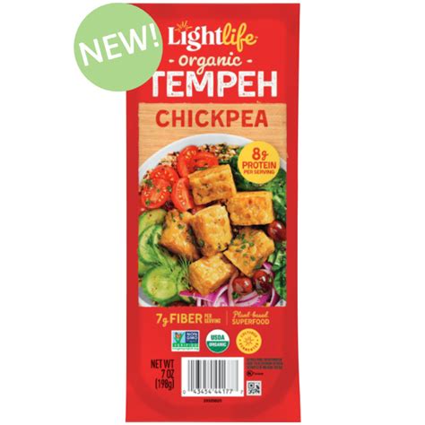 Foto de Lightlife Tempeh envasado, listo para cocinar