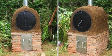 Ilustración de un horno de barro tradicional chileno.