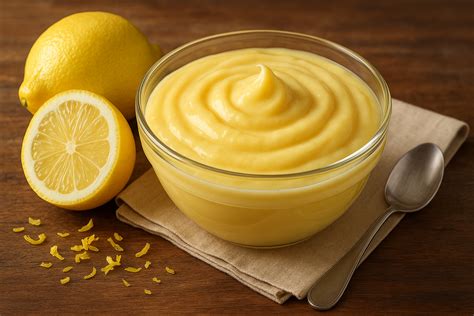 Crema de limón espesándose con maicena en una olla