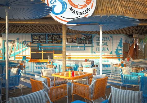 Interior de un restaurante de mariscos en Talcahuano con ambiente familiar