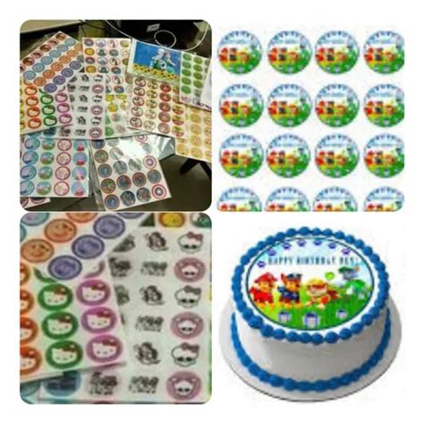 Variedad de láminas comestibles para repostería