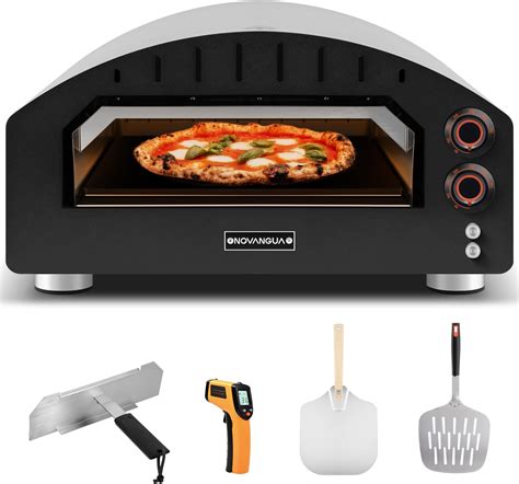 Fotografía de un moderno horno de pizza eléctrico doméstico