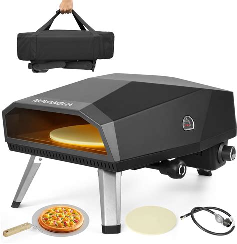 Fotografía de un horno de pizza a gas portátil para exteriores